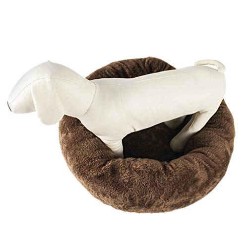 Pet Products Soft Fleece Pet Dog Puppy Cat Warm Bed House Plush Cozy Nest Mat Pad (Brown, 27.34"x11.48")