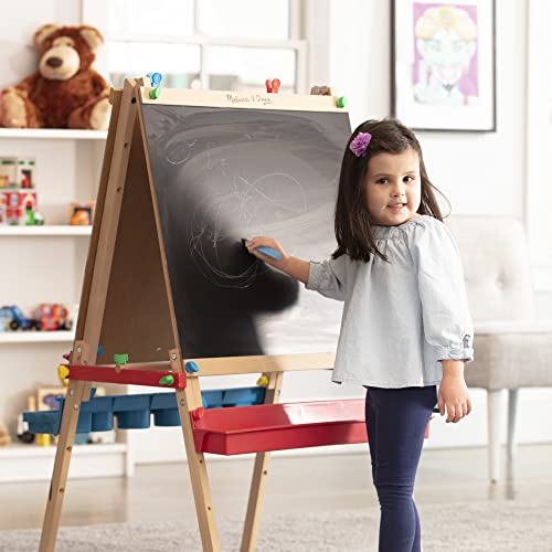 Melissa & Doug Deluxe Standing Art Easel 3 7 years, DryErase Board
