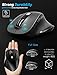 Wireless Mouse, RATEL 2.4G USB Wireless Ergonomic Mouse Computer Mouse 6 Buttons Laptop Mouse USB Mouse with Nano Receiver 2400 DPI 5 Adjustment Levels Cordless Wireless Mice for Windows-Black