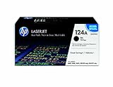 HP 124A (Q6000AD) Black Original LaserJet Toner Cartridges, 2 pack