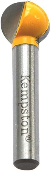 Kempston 208021 Plunge Cutting Ball Bit, 1/4-Inch Shank, 1/2-Inch Cutting Diameter, 1/2-Inch Cutting Length