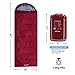 SEMOO Sleeping Bag, Portable Lightweight Water Resistant Temp Rating 23F/-5C, Comfort 4 Season Envelope Sleeping Bags with Compression Sack