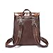 ZEBELLA Womens Leather Backpack Vintage Brown Travel Daypack College Bookbag