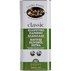 Lyrakis Family seit Olijfolie Extra Vierge Koudgeperst 5l om te koken | PREMIUM | Griekse | Kreta | Maatopties: Tin 5l…
