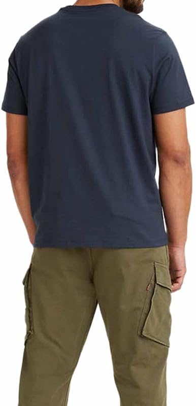 Graphic Set-in Neck T-Shirt, Dress Blues, M Hombre