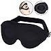 Sleep Mask for Women Men Sleeping, 3D Contoured Cup Blindfold Night Eye Mask Block Out Light, Soft Comfort Memory Foam Adjustable Eye Shade Create Total Darkness for Travel, Naps, Yoga, Meditation