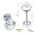 Sumnacon 2 Pcs Crystal Curtain Hold Backs Window Drapery Tie Back Clips Wall Hook Tassel Holder