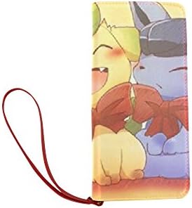deardaling Japanese Anime Pokemon Cute Eevee Family Custom Women's Clutch Wallet Novelty Purse