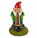 BigMouth Inc Lucky Rainbow 9-inch Tall Garden Gnome, Funny Lawn Gnome Statue, Garden Decoration