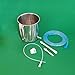 HealthAndYoga™ Combo Superior 2 Quart Stainless Steel Enema Kit - Medical Grade Tubings