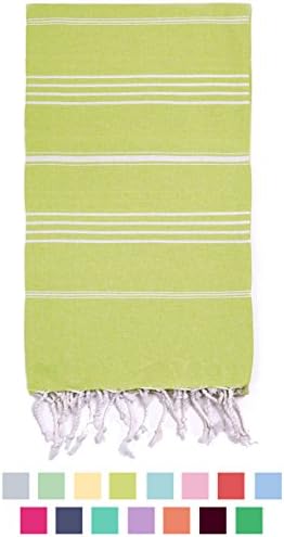 Eshma Mardini %100 Cotton Swimsuit Cover Up & Bath Beach Travel Towel - 39" x 70" - (Lime Green)