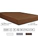 NTBAY Queen Fitted Sheet Only - Brushed Microfiber Deep Pocket Fitted Sheet - Soft, Wrinkle-Free, Fade-Resistant, Stain-Resistant, Hotel Quality Fitted Bed Sheet, Brown