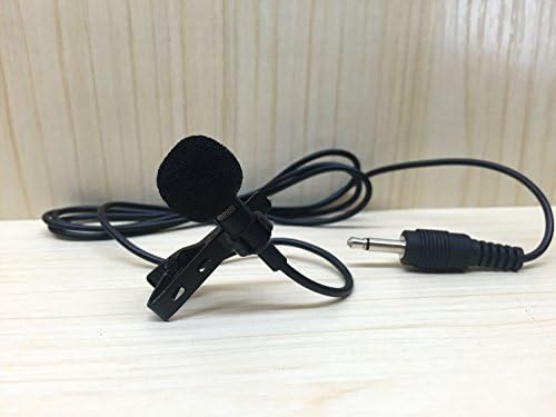 USHAWN Lavalier Lapel Microphones for Smart Phone iPad Youtube Professional Mini Multipurpose Clip-on Condenser Mics(Black-3)