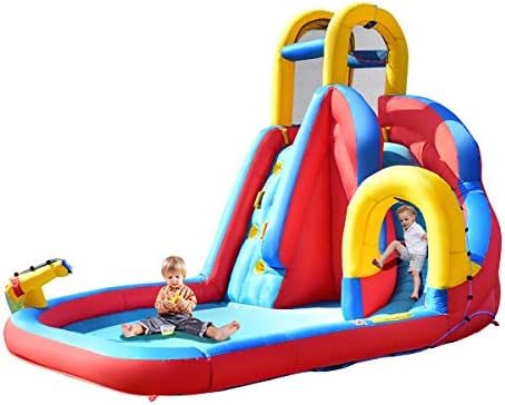 costway inflatable water slide