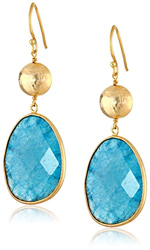Argento Vivo Gold-Tone Aventurine Double-Drop Earrings