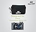 MegaGear ''Ultra Light'' Neoprene Camera Case Bag with Carabiner for Canon PowerShot SX720 HS, SX610 HS, SX600 HS (Black)