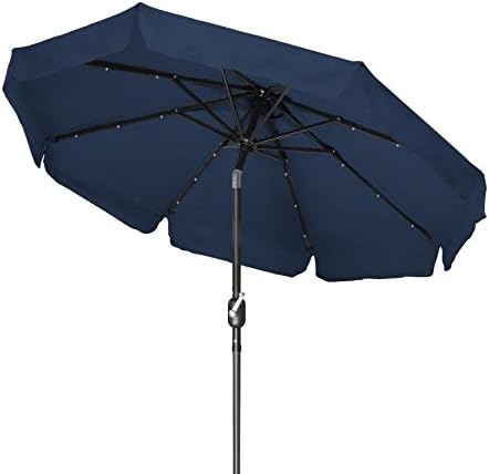 Red Trademark Innovations 10 Feet Deluxe Polyester Offset Patio Umbrella