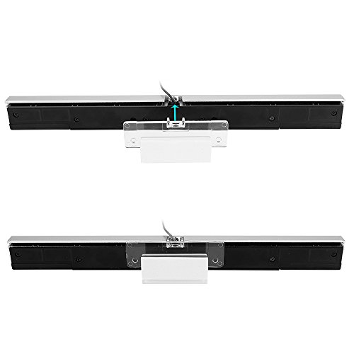 Maliralt Wii Sensor Bar with USB Wired, LP05 Wired Receiver Infrared Sensor Bar Motion Sensor Inductor by USB Wired Cable with Stand for Nintendo Wii/Wii U Console