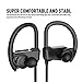 WRZ S4 Wireless Bluetooth Headphones Running in-Ear Earbuds with Mic IPX7 Sweatproof HD Stereo Earphones for Sport Gym Workout 9 Hours Battery (Black)