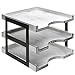 MyGift 3-Tier Vintage White Wood & Metal Document Tray