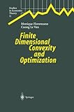 Image de Finite Dimensional Convexity and Optimization (Studies in Economic Theory)