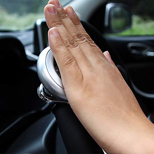 Yesbaby 1Pc Universal Car Auto Steering Wheel Spinner Knob Aid Lorry Truck Hand Control Booster Ball (Color : Silver)
