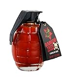 Thoughtfully Gifts, Flaming Hot Sauce Gift Set, 7.7 Ounces, Grenade Jar Filled with Spicy Hot Sauce