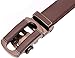Marino Men’s Genuine Leather Ratchet Dress Belt With Automatic Buckle, Enclosed in an Elegant Gift Box - Umber Nut - Adjustable from 28