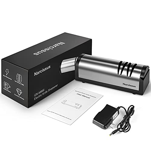 Narcissus Knife Sharpener, 2 Stage Electric Knife Sharpener for Home