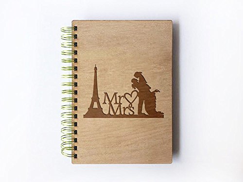 Click Here to See More Images Wedding Guest book (wood) - notebook - Paris