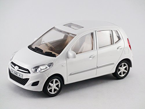 Centy Toys & Model Of Hyundai I10 Car -Kidsshub 140/60/60 mm. In Length, Width Height, Weight: in White Color