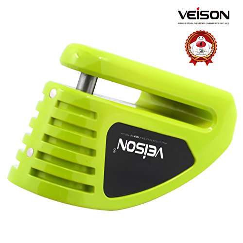 Acekit Veison Brake Disc Lock 6MM Lock Pin With Remind Cable For Motorcycle And Bicycle (Green II)