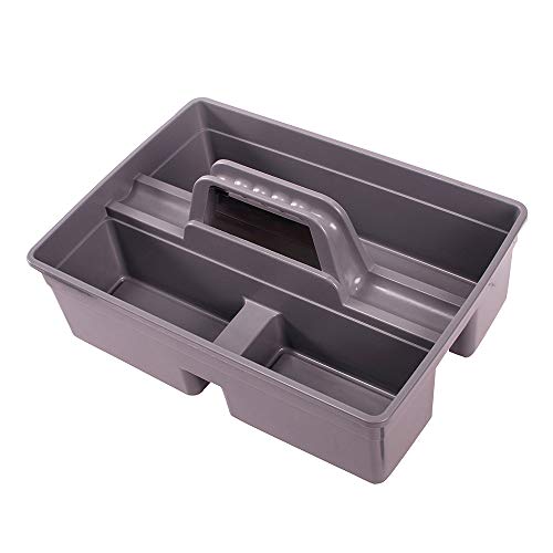 Jiaan Plastic Storage Tray Tote Versatile Multiuse Caddy with Attached