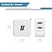 ImpactStrong 4.8A 24W RapidPower Dual USB Travel Wall Charger with SmartID Technology, Foldable Plug for iPhone 7 / SE / 6 / 6s Plus, iPad Air 2 / Pro / mini 3, Galaxy S7 / Edge / S6 and More - White