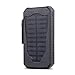 15000mAh Outdoor Dual USB Portable Solar Power Bank Charger (Black)