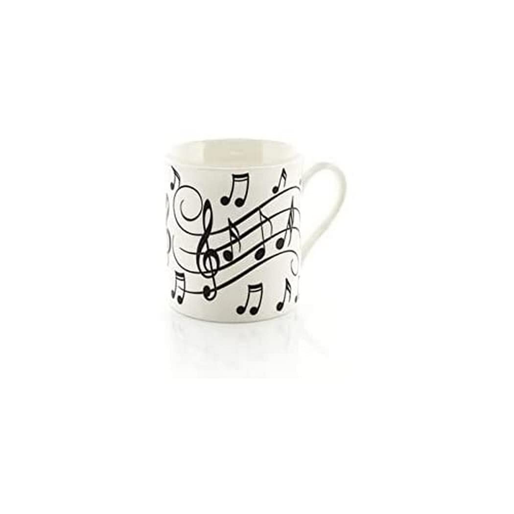 Little Snoring Cards & Gifts "Black Notes on White" Music Note