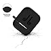 Airpods Case,AIOZX 8 in 1 Airpods Accessories Set Protective Silicone Cover Skin EVA Box Compatible Apple Airpods with Holder/Anti-Lost Strap/Cleaning Brush/Ear Hooks (Black Box&Black Case)thumb 1