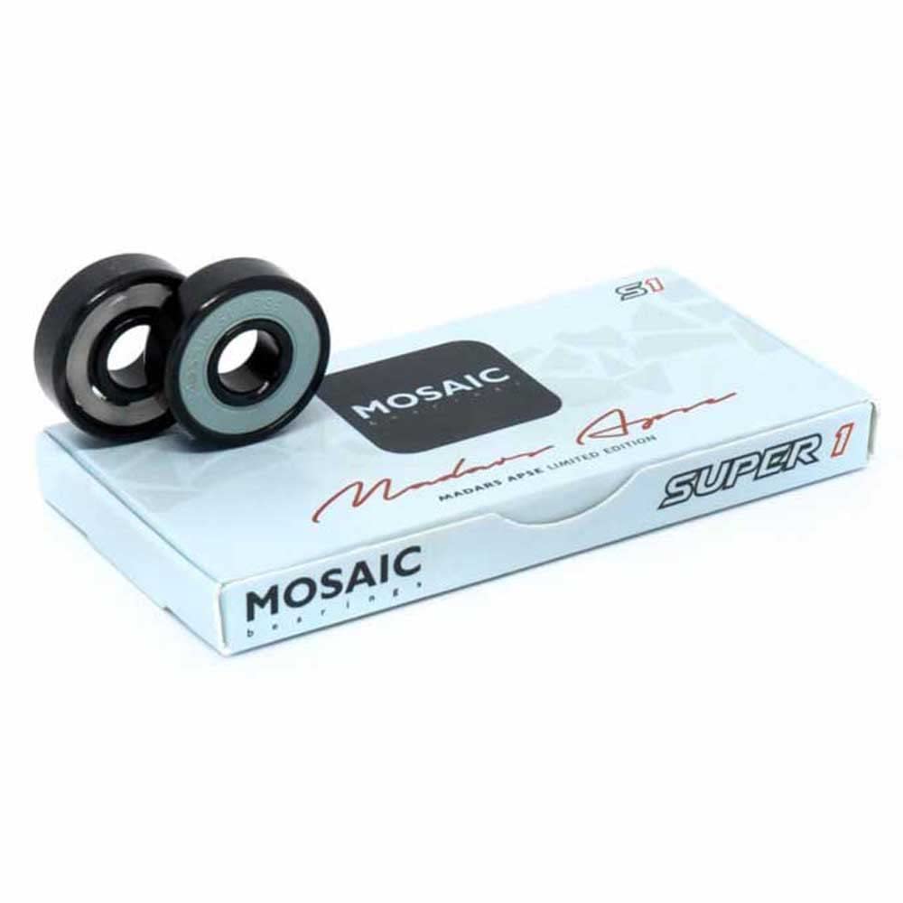 MOSAIC COMPANY Super 1 Madars Apse ABEC 7 608RS Mosaic Bearings Skateboard Bearing Accessory Adult Unisex Blue (Blue), One Size