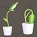 MUMAI USB Rechargeable Desk Lamp,3-Level Dimmer LED Lamp,Totally Flexible Neck,Eye-protection and Energy-saving Table Lamp,Touch Sensor Switch and Nature Bird Pen Holder,Office Lamp,Green