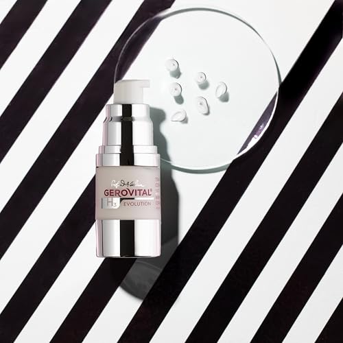 Gerovital H3 Evolution Anti-Wrinkle Serum Contour Eyes, Lips, Forehead with Hyaluronic Acid, Attenuates Deep Wrinkles, Expression, Improves Elasticity and Firmness of Skin, 15 ml