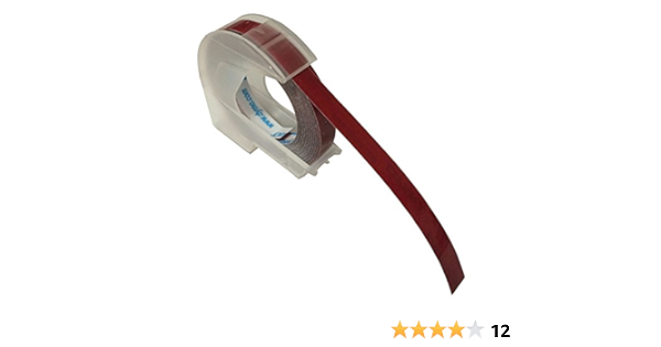 dymo black embossing tape