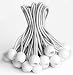 eHomeA2Z Ball Bungee White Heavy Duty Weather Resistant 5mm Thick for Camping Tarp Cargo Tent (50, 6-inch)