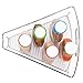 InterDesign Kitchen Lazy Susan Pantry Cabinet Binz 1/8, Set of 4, Clear