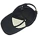Black Suede Leather Adjustable Baseball Cap Hat Made in USA (One Size)