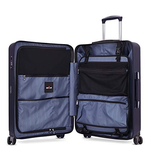 ECHOLAC AMOS Hardside Luggage with Spinner Wheels,Carry On Suitcases