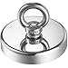 Neodymium Fishing Magnet, Wukong 837LBS(380KG) Pulling Force Powerful N52 Neodymium Magnet with Countersunk Hole, Strong Magnets for Retrieving in River and Magnetic Fishing, 3.54