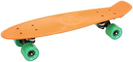 Stereo Vinyl Cruiser Plastic Skateboard CST094 ORG BLK GRN