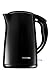 Chefman Electric Tea/Water Kettle, Seamless Stainless Steel Double Wall Interior and Cool-to-Touch Exterior, 1.7 Liter/1.8 Quart - RJ11-17-CTB