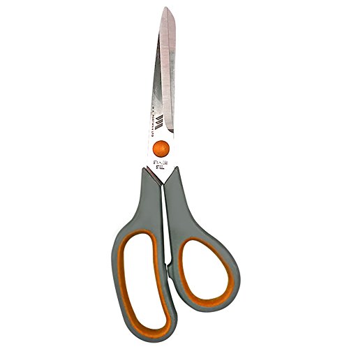 W.A. Portman Scissors Multi Pack - 6 Pairs All-Purpose Adult & Kid Sharp Scissors for Office, School, Craft, Kitchen, Fabric, Right & Left Handed Scissors (3 Colors, 8-inch)