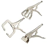 Capri Tools Locking Welding Clamp, 3 Pieces